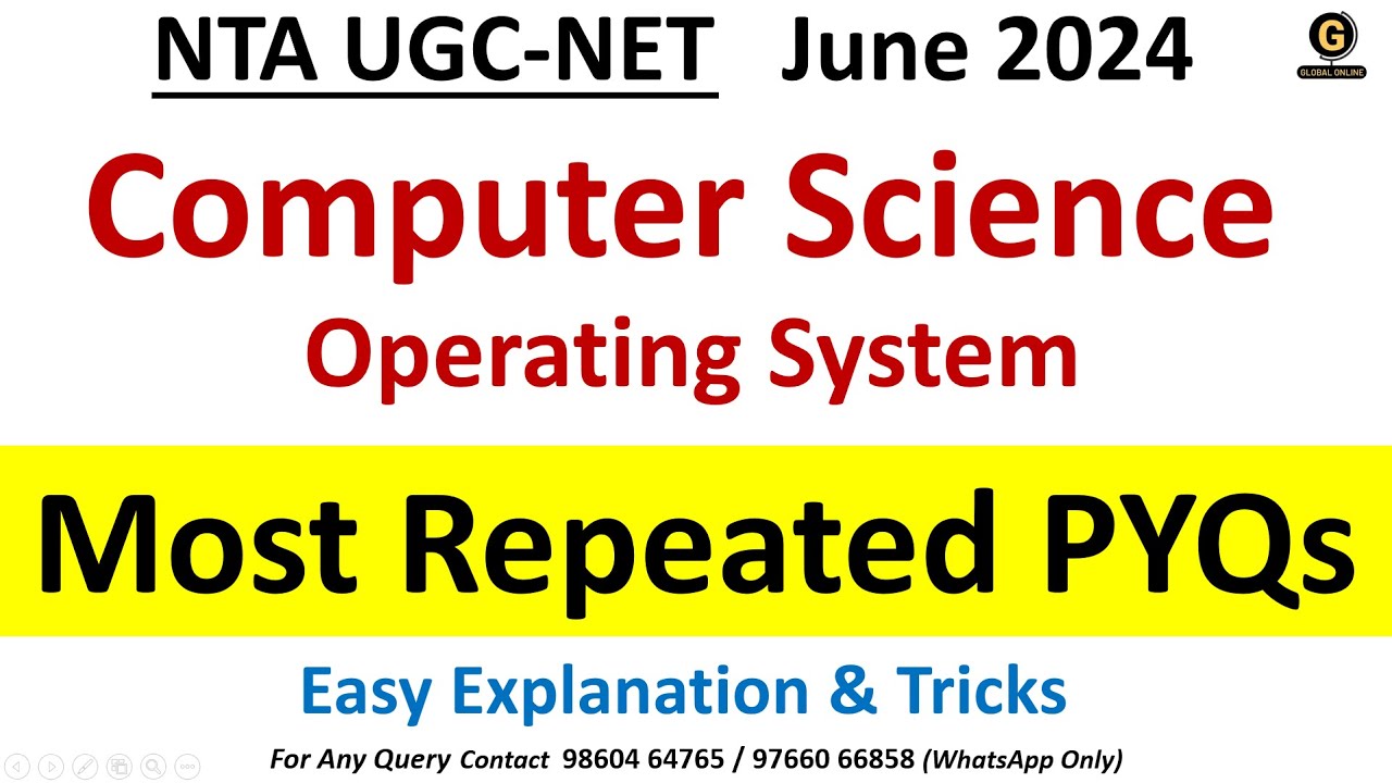 Operating System Previous Year Questions for NET 2024 | UGC NET Computer Science Preparation |