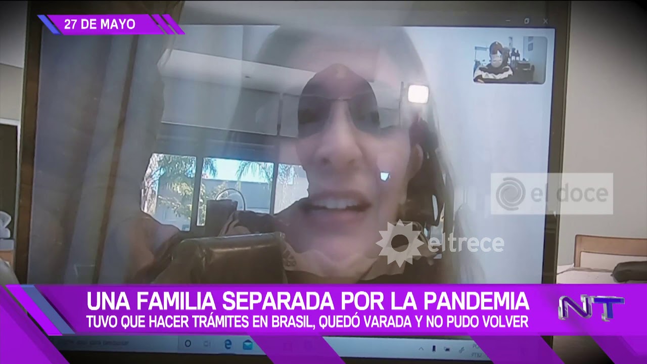 Emotivo reencuentro de una familia después de estar separados 90 días por la pandemia