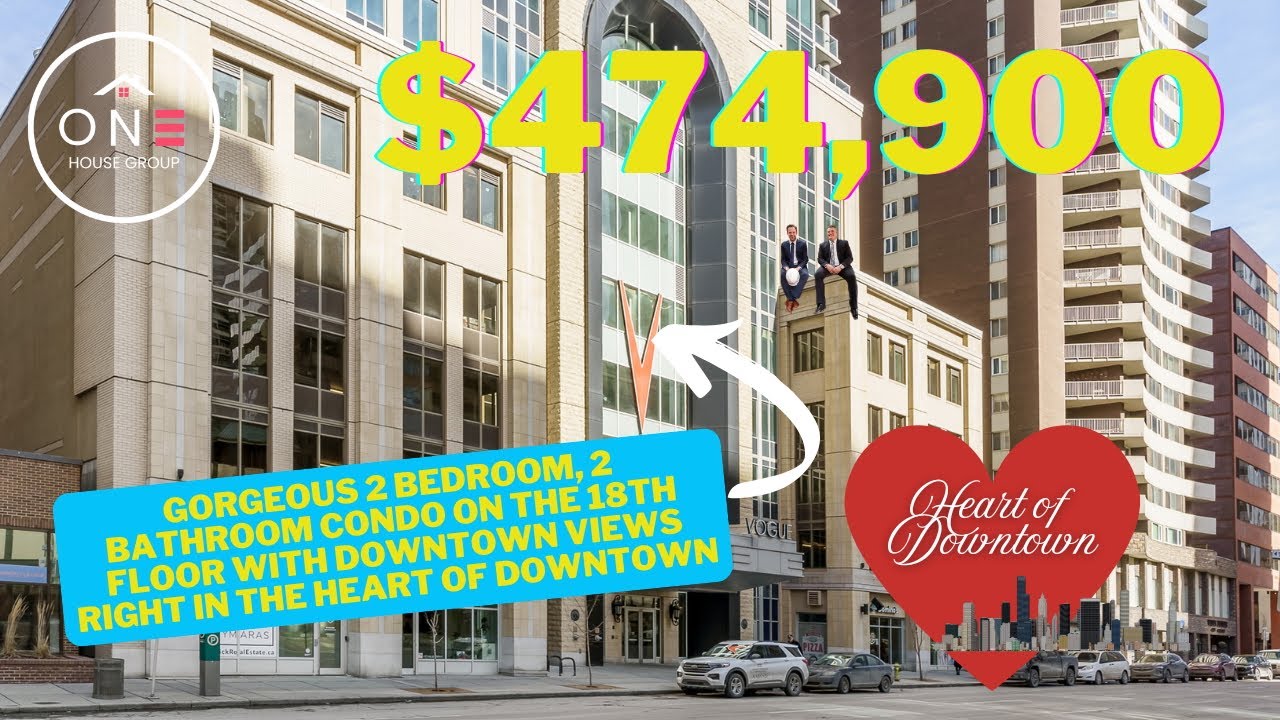 🏙️ Luxury Corner Condo in Downtown Calgary | 2-Bed, 2-Bath at Vogue! 🌟