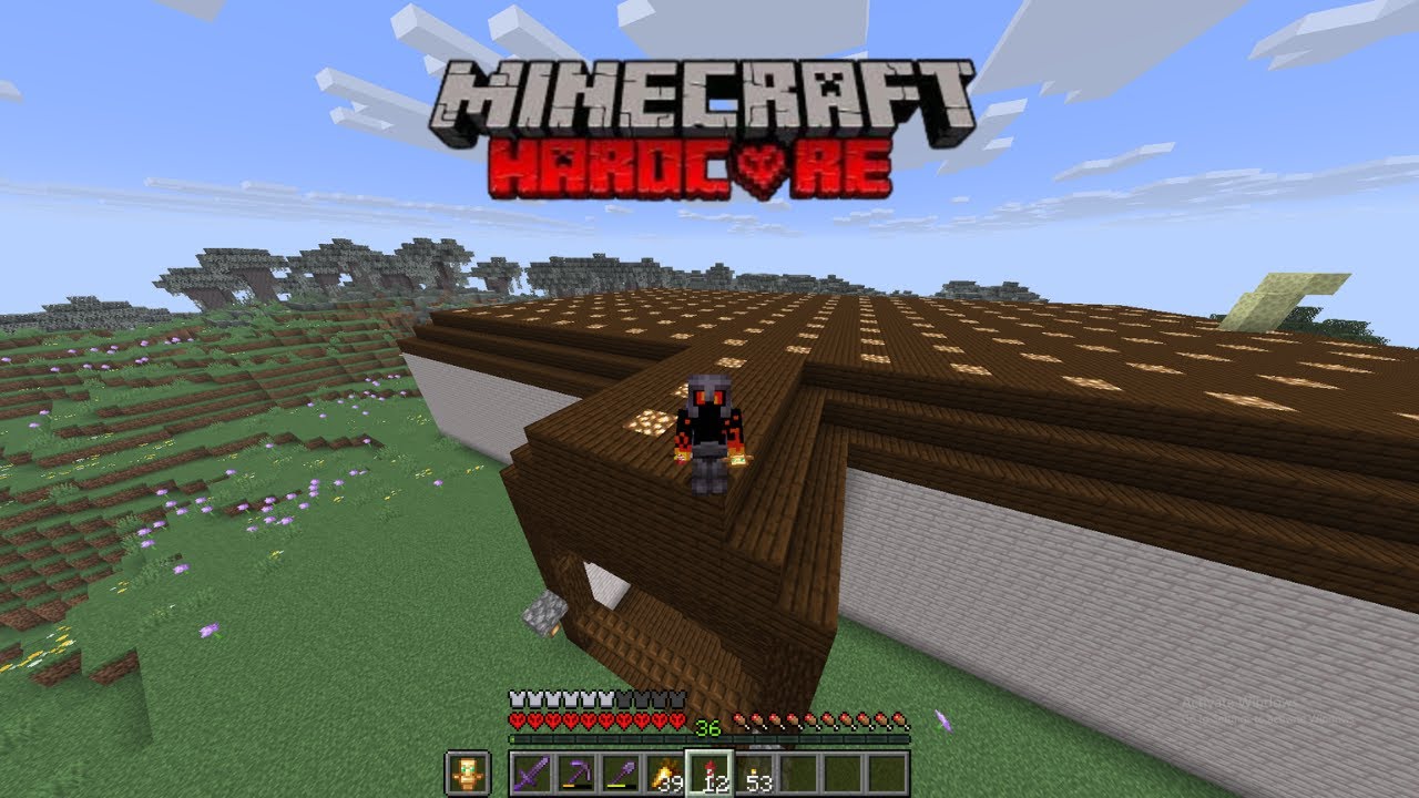 Playing Minecraft HARDCORE!