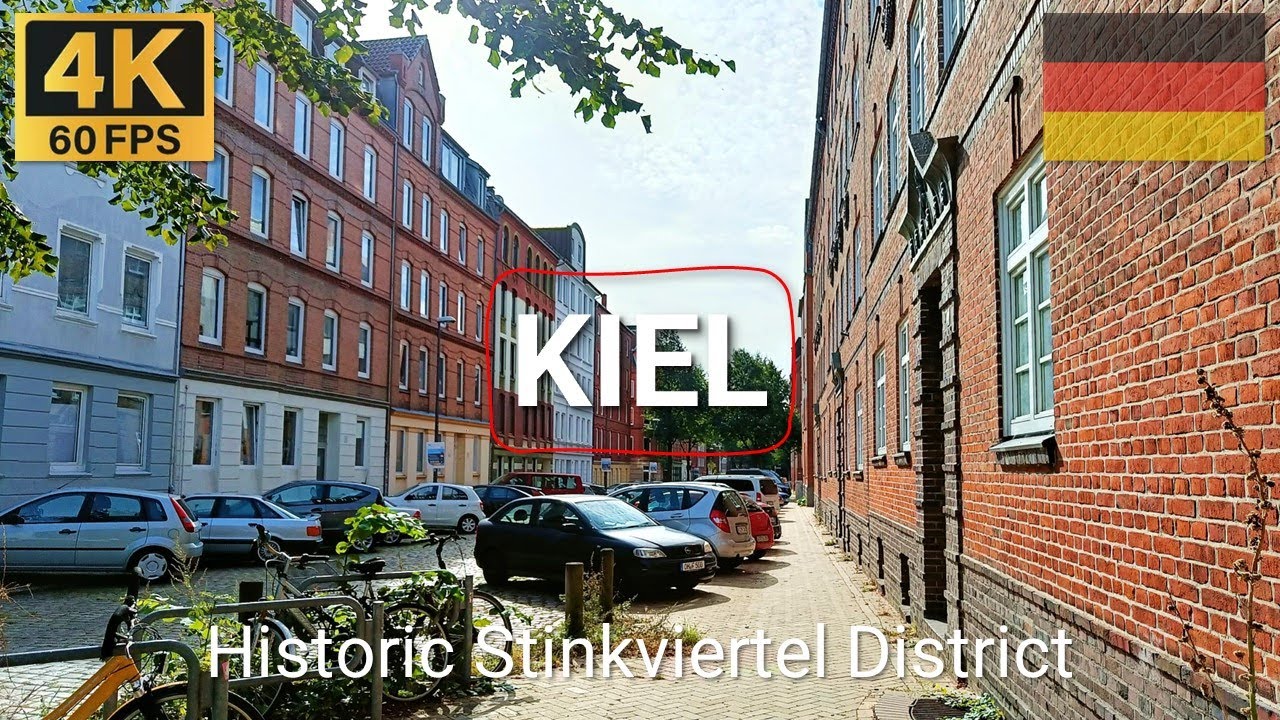 4K Walk in KIEL, GERMANY 🇩🇪 | 2023 | Stinkviertel during Autumn