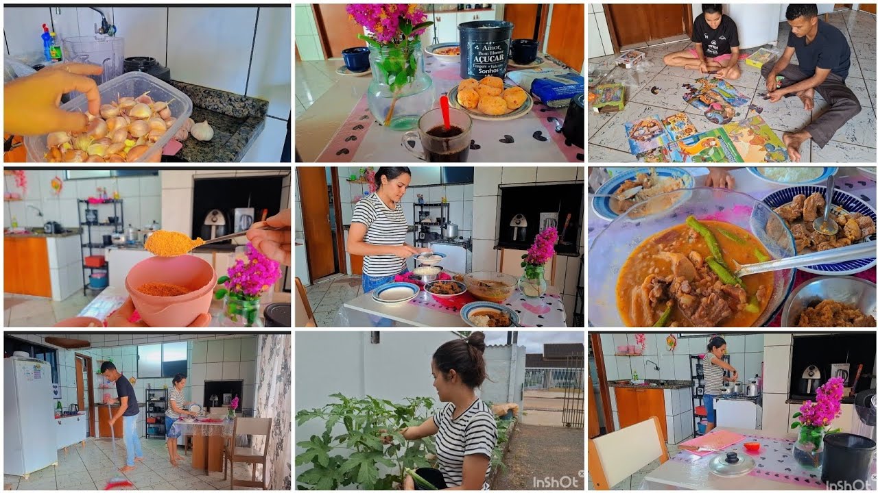 Presentes de segruidor+fiz tempero seco de alho natural+da horta pro almoço/feijão e pirão 
