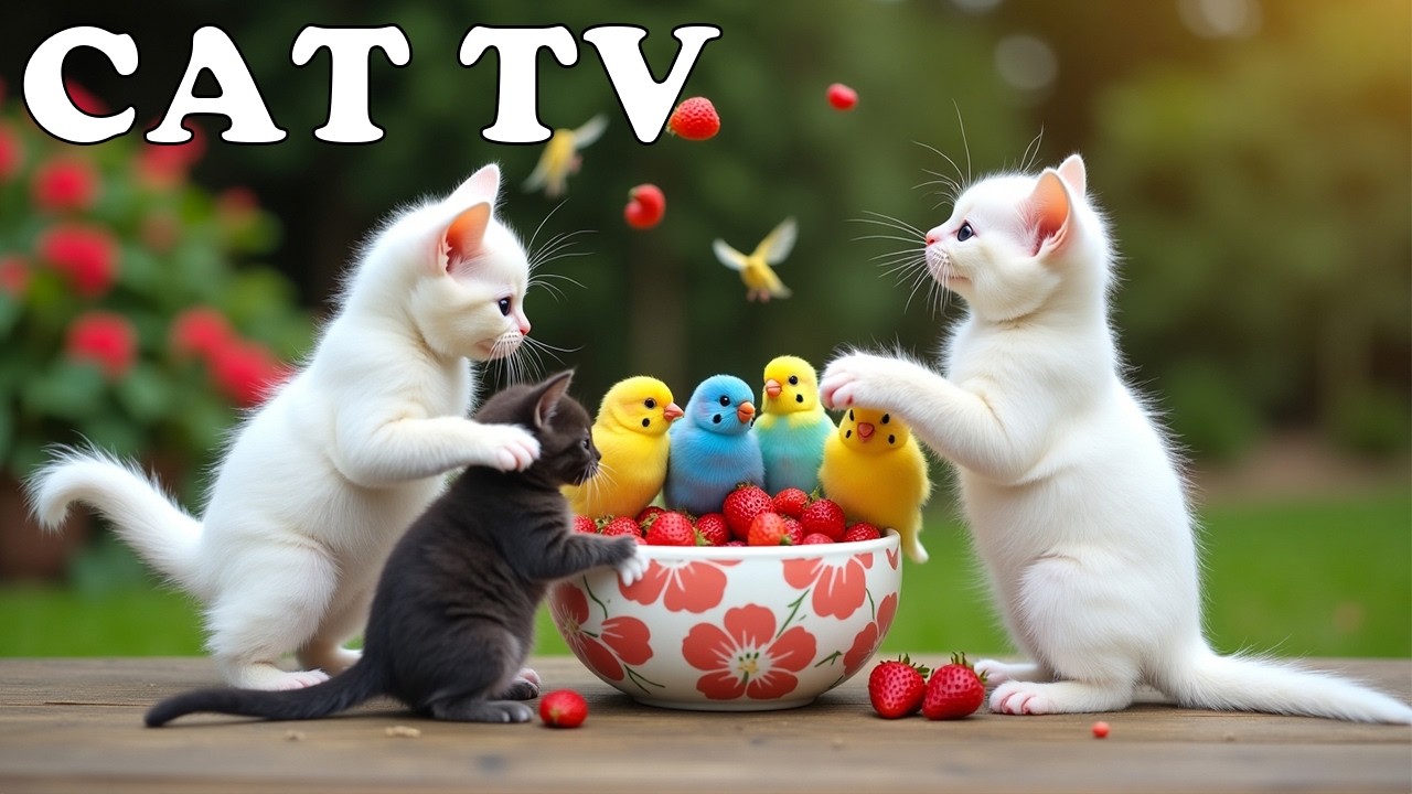 4K CAT TV 📺😻 High-Speed Birds Cut Across the Frame 🐦⚡ Keep Your Cats Entertained When Home Alone