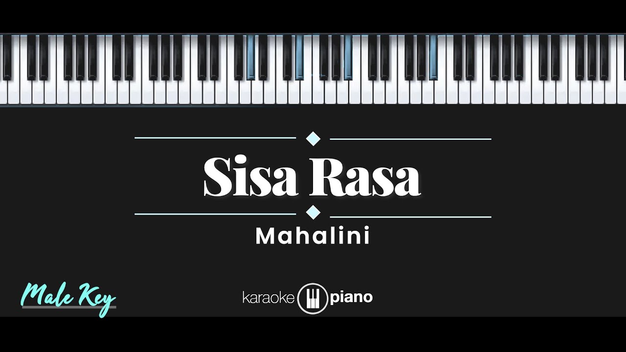 Sisa Rasa - Mahalini (KARAOKE PIANO - MALE KEY)