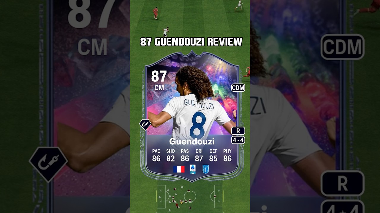87 Guendouzi Review in EA Sports FC 25 #shorts #short #fc25 #eafc25 #guendouzi #numerofut #fifa