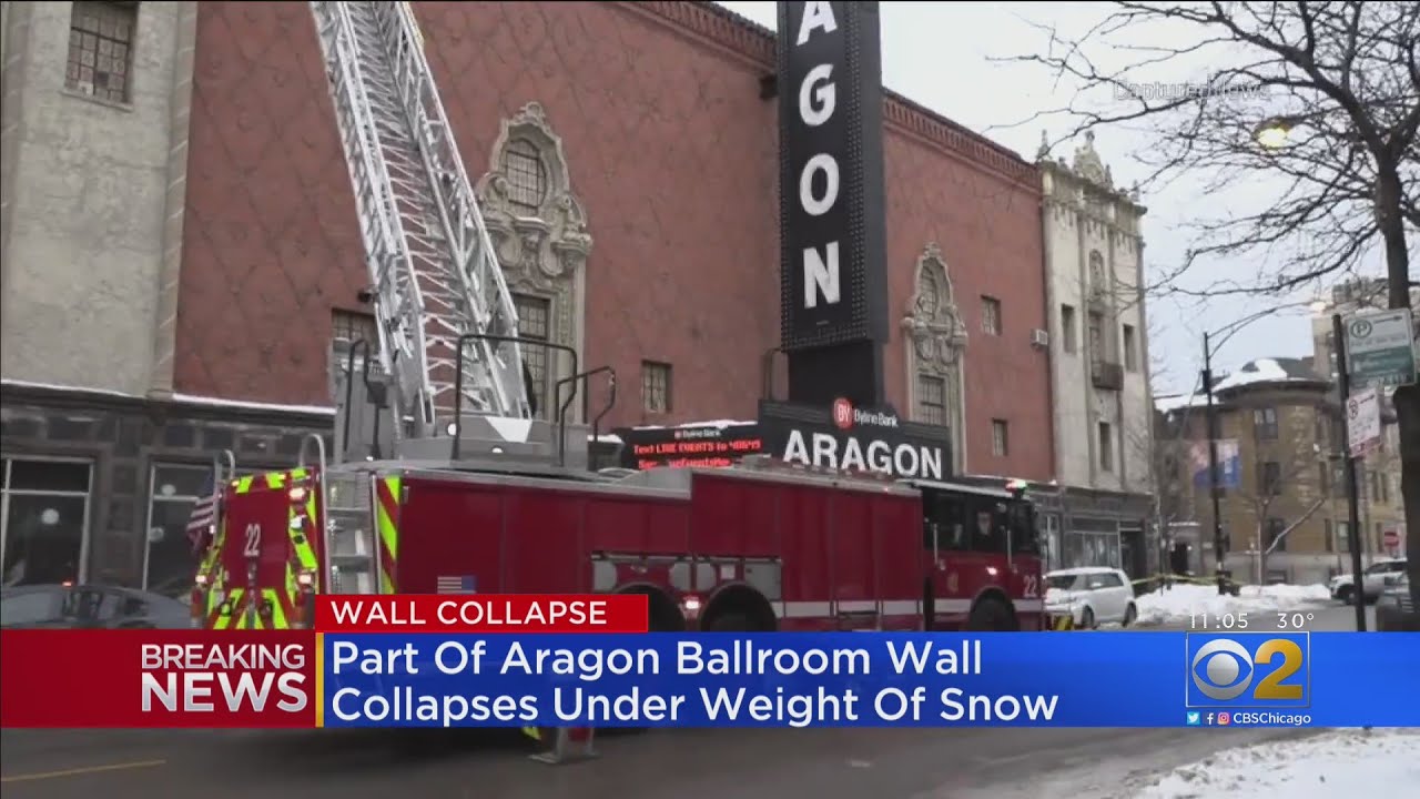 Part Of Aragon Ballroom Wall Collapses, Disrupting Nearby CTA Trains