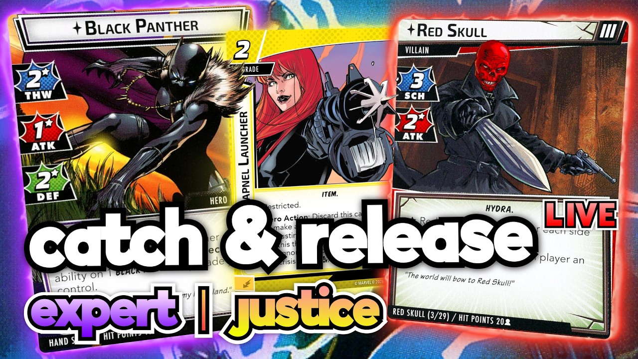 Catch and Release - Black Panther (Shuri) Justice vs. Red Skull - Gameplay - Marvel Champions