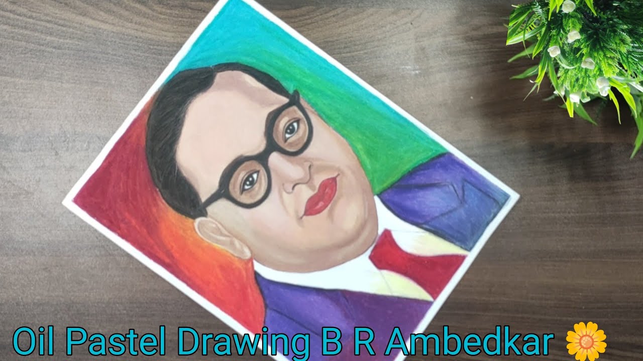 Dr BR Ambedkar Drawing|Babasaheb Ambedkar Drawing|BR Ambedkar Drawing|Colour Drawing|