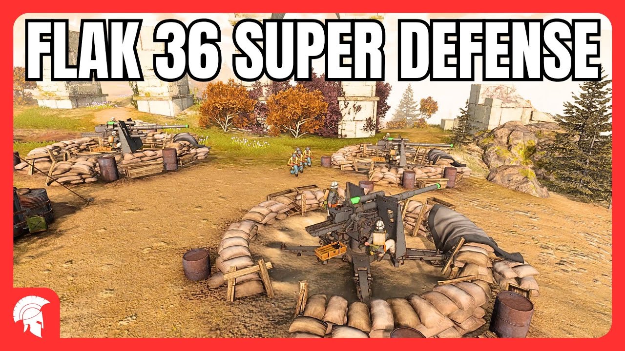 Flak 36 Super Defense! - 4vs4 - Wehrmacht - Company of Heroes 3