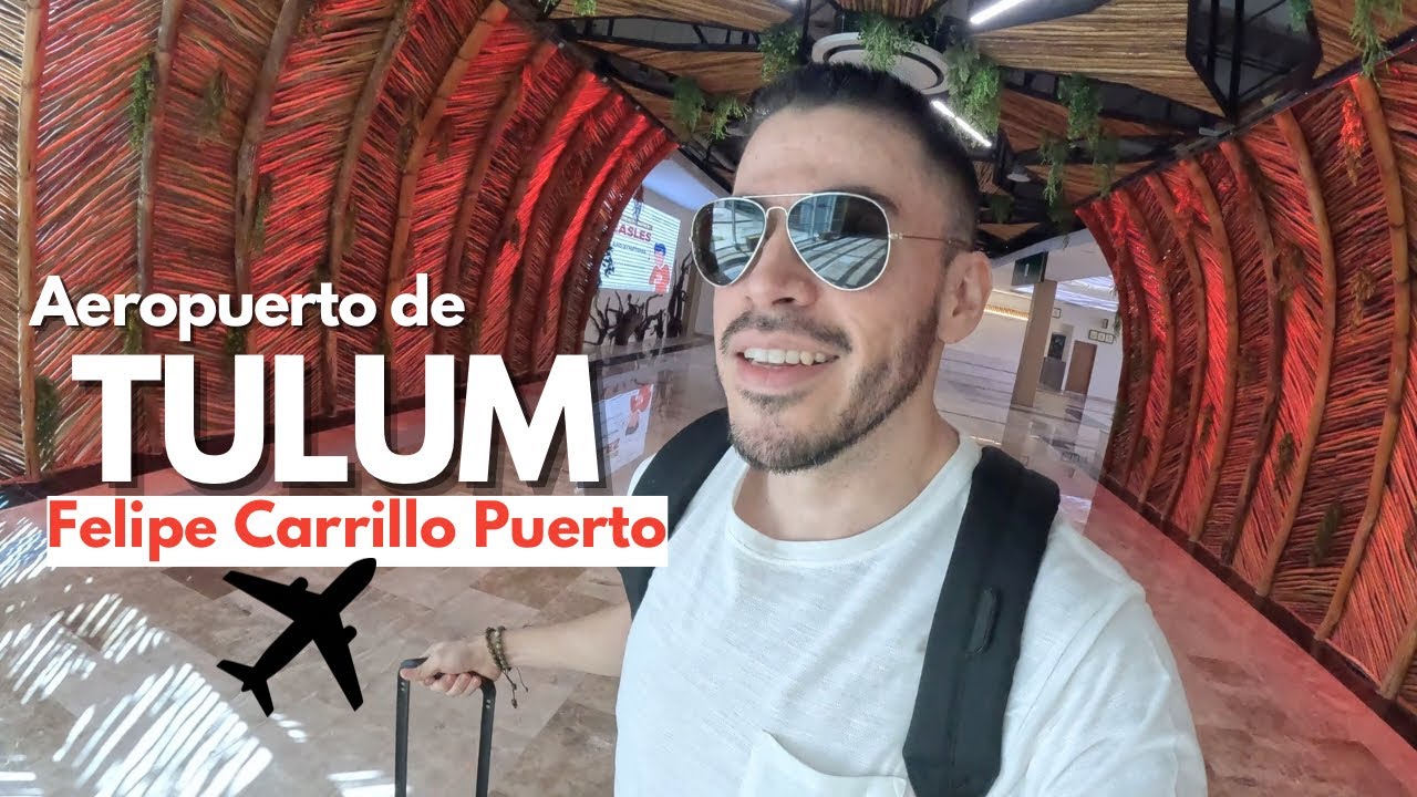 Llegando al nuevo aeropuerto de Tulum! ✈️🌴 me encantó 😍