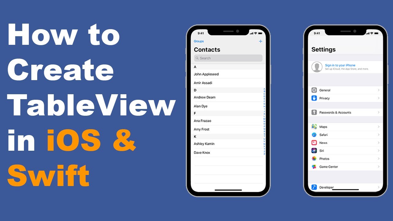 Как создать TableView в Xcode 15 (Swift 5)