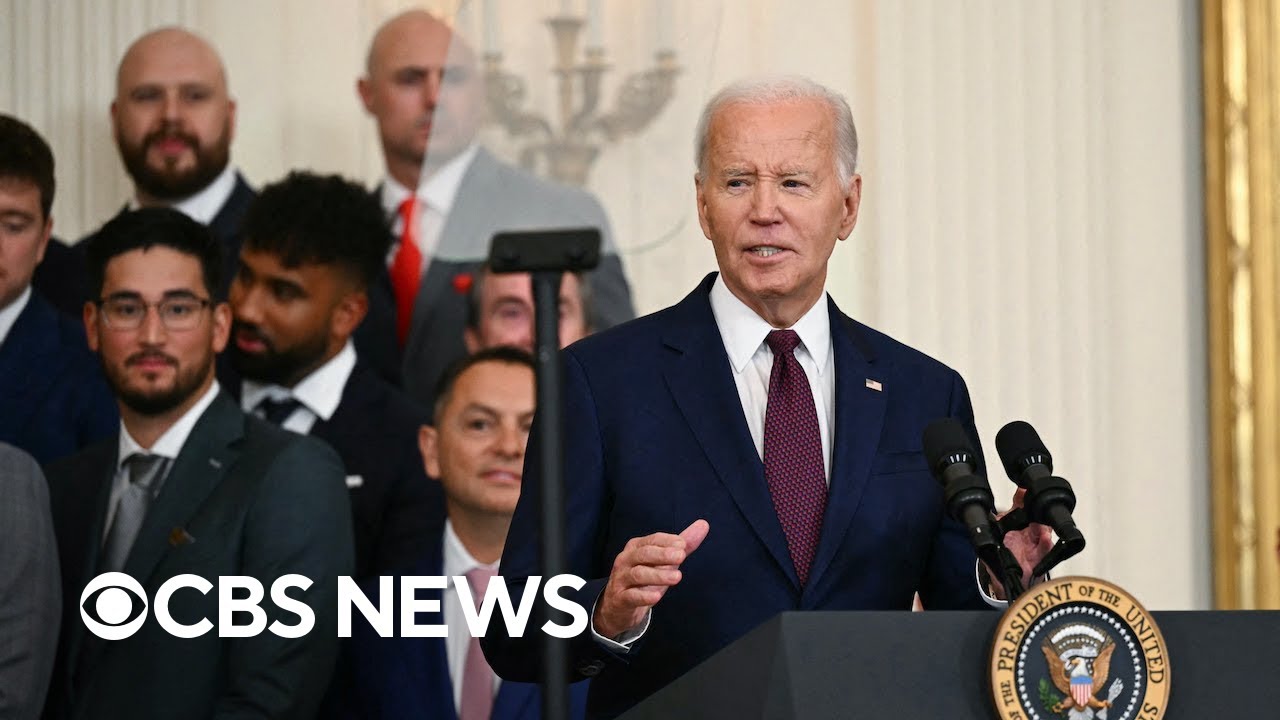 Biden welcomes 2023 World Series champions Texas Rangers at White House | full video