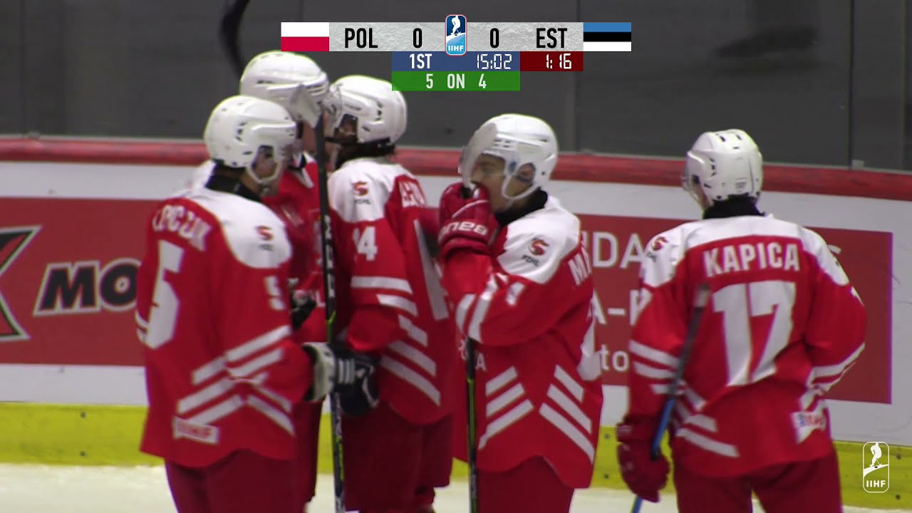 POLAND vs ESTONIA - Ice Hockey IIHF U20 wm20ib, Tallinn Estonia