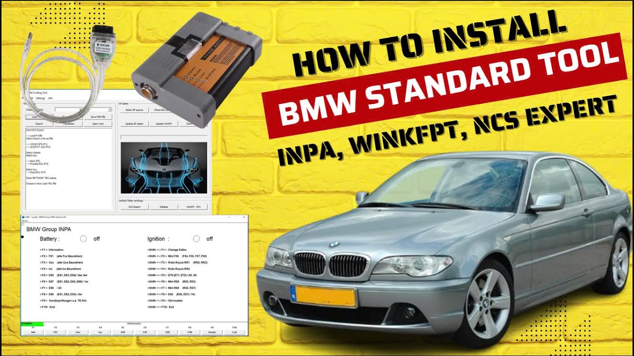 How to install BMW Standard Tools (BMW Coding Tool, INPA, Winkfpt, NCS Expert...)