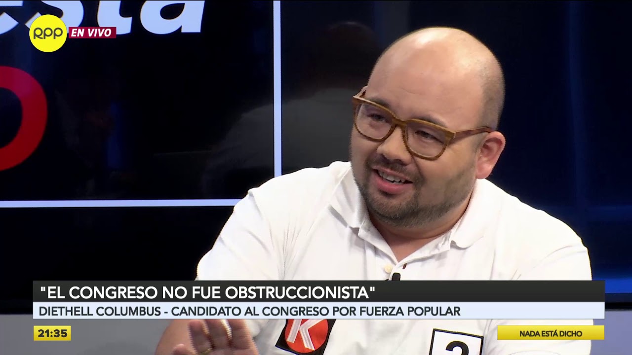 Diethell Columbus: &ldquo;En el congreso Fuerza Popular no fue obstruccionista&rdquo;