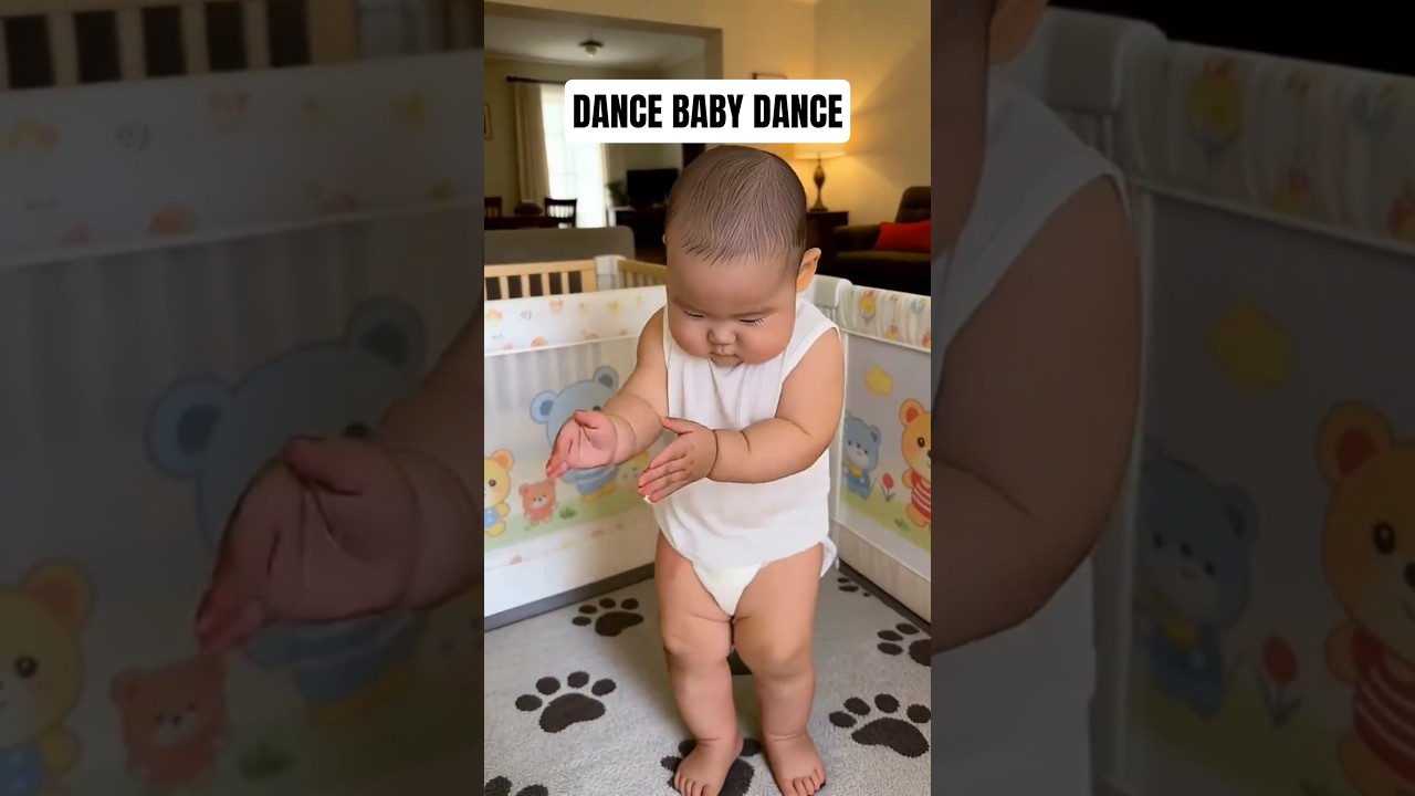 Tiny Feet, Big Moves! Funny Baby Dance 😄 #DanceBaby #CuteMoments #Shorts #ViralShorts #FunnyBaby #ai