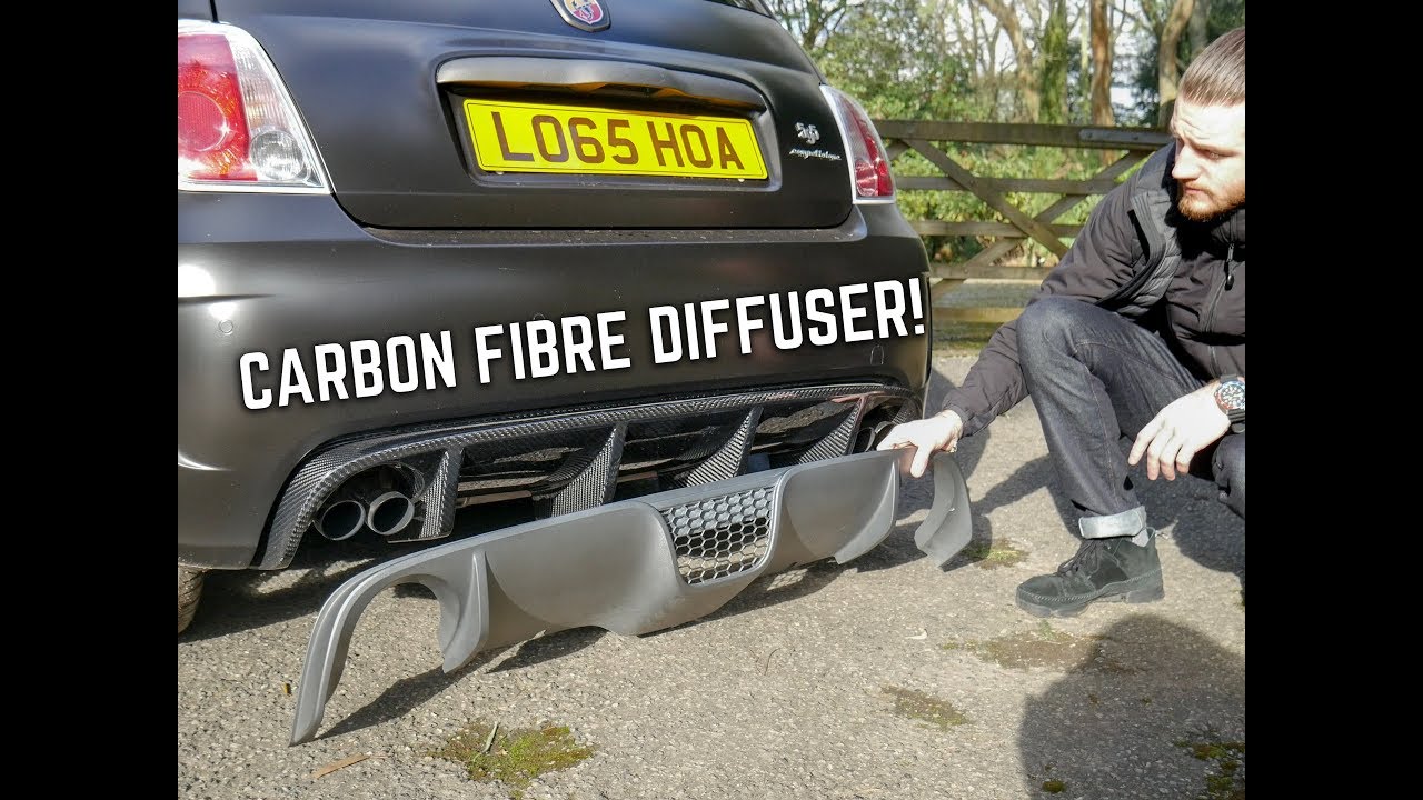 How CRAZY does this CARBON FIBRE diffuser look on our Abarth 595 Competizione?!