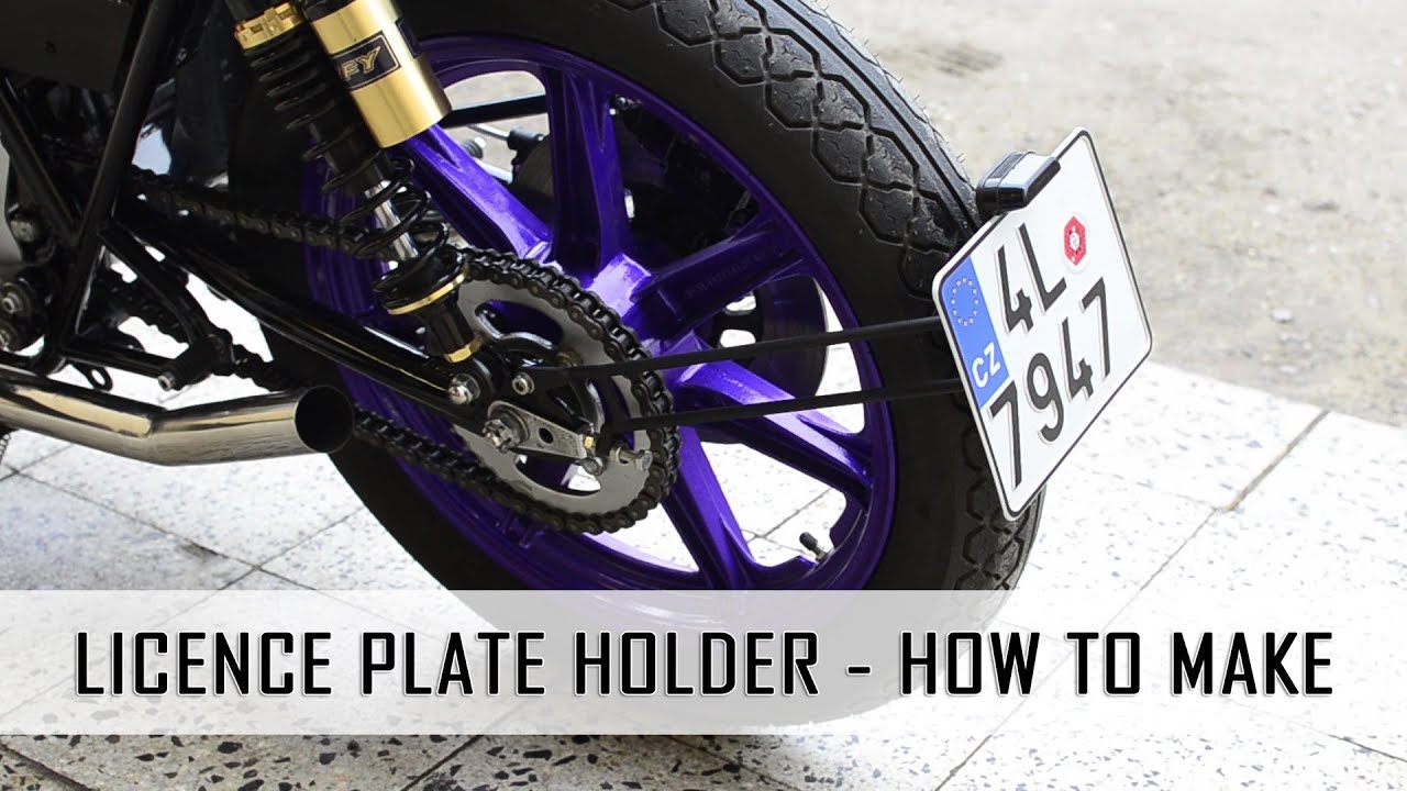 Výroba držáku RZ - How to make licence plate holder Custombike - Cafe racer
