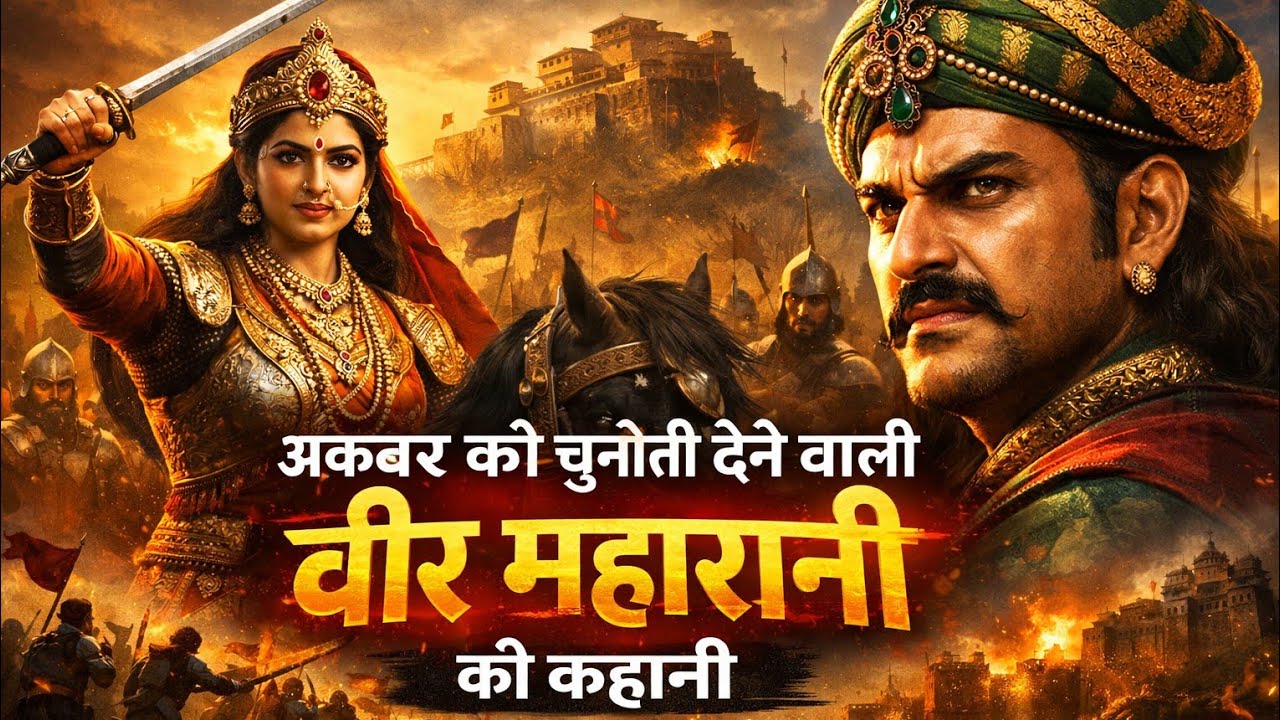 जब एक महारानी ने महान मुगल बादशाह को चुनौती दी – वीरता की अद्भुत कहानी#akbar#veermaharani#story