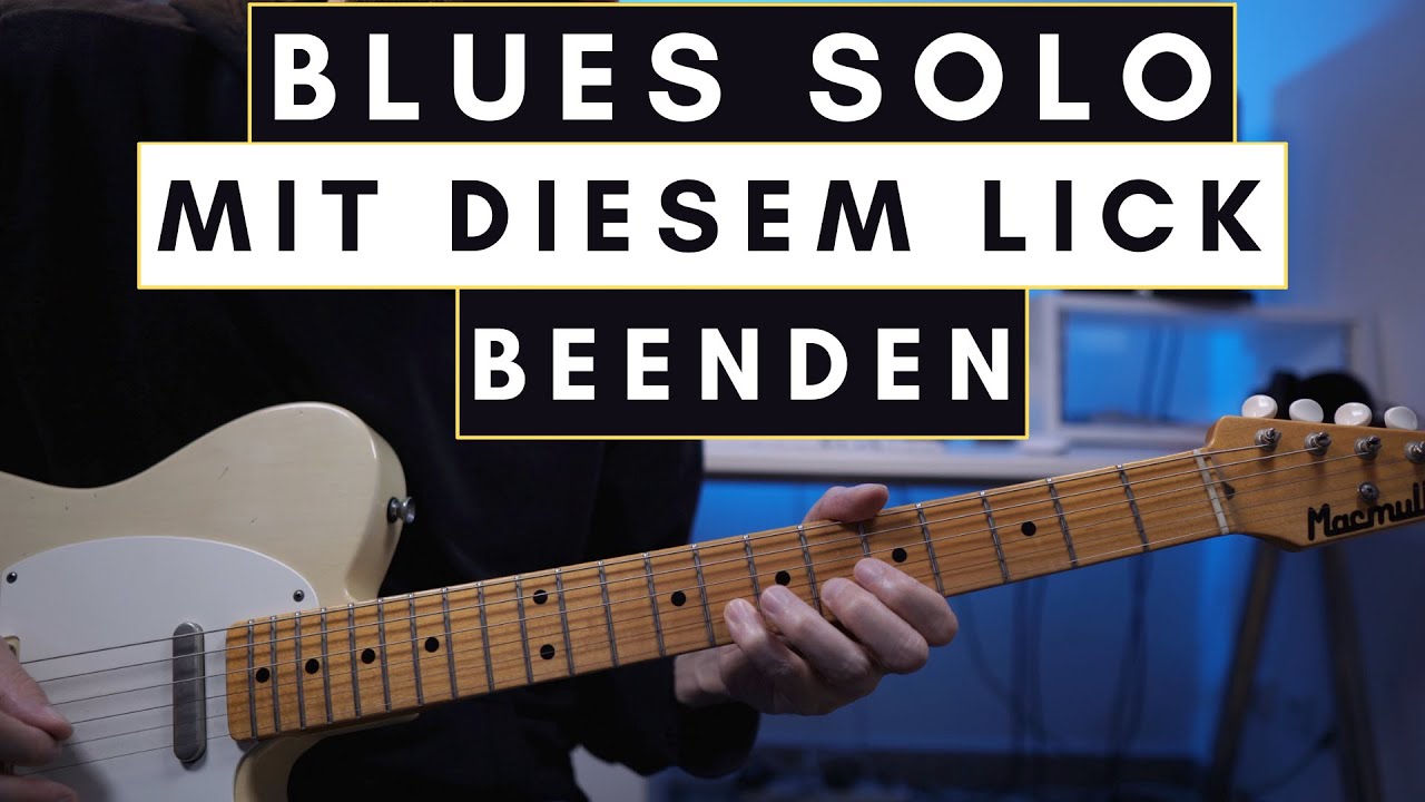 Blues Solo für die E-Gitarre - Lick für die letzten vier Takte