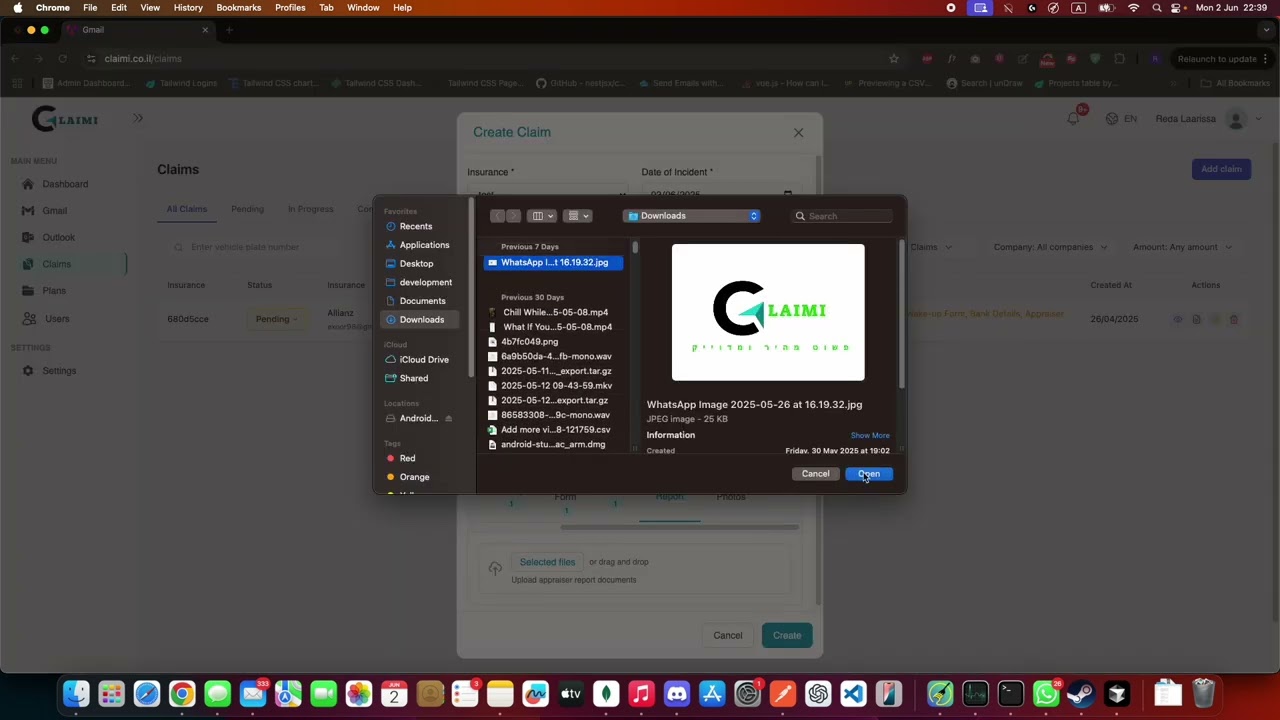 Claimi - Gmail API Integration Demo for Insurance Document Submission