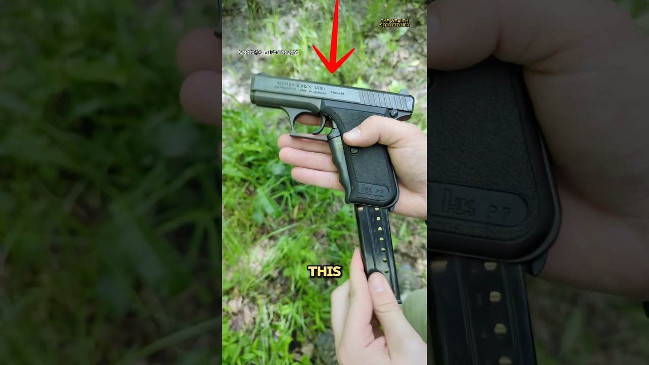 H&K P7: пистолет, который был слишком умён для своего времени #шорты