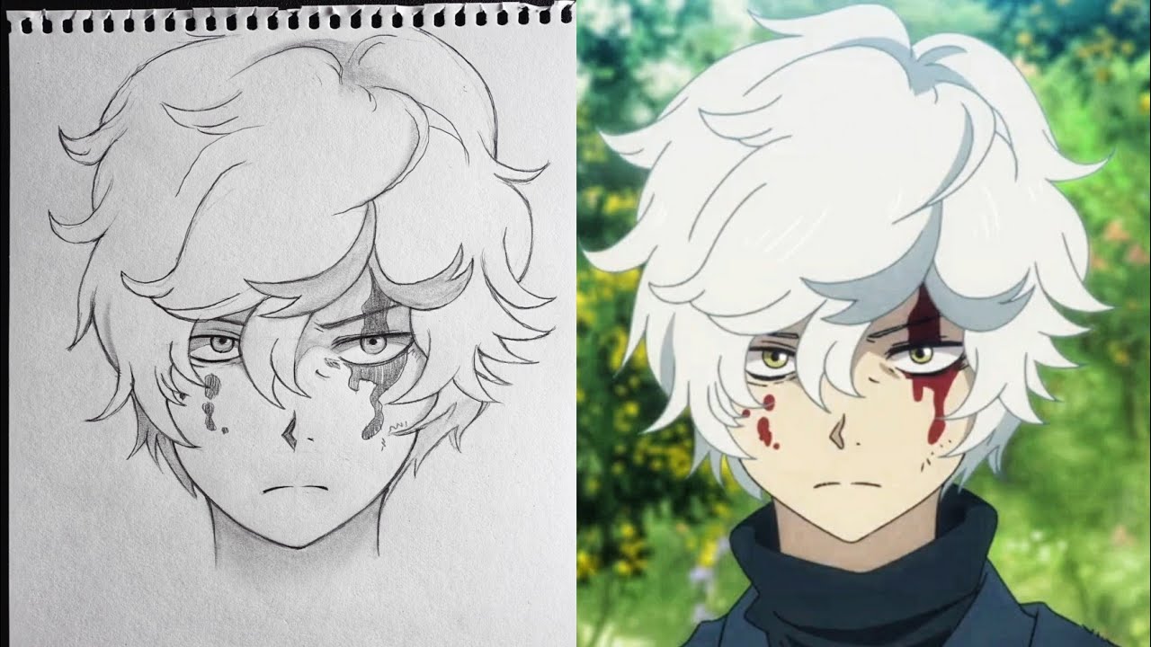 How to draw Gabimaru from Hell's Paradise | Anime Drawing step by step | Easy to sketch