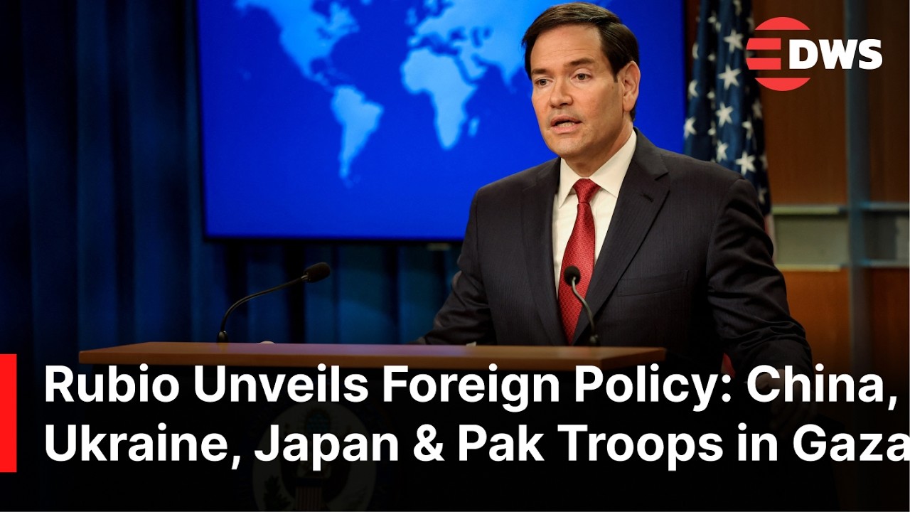 FULL REMARKS: Rubio Unveils US Foreign Policy: China, Ukraine, Japan & Pakistan Troops in Gaza |AC1E