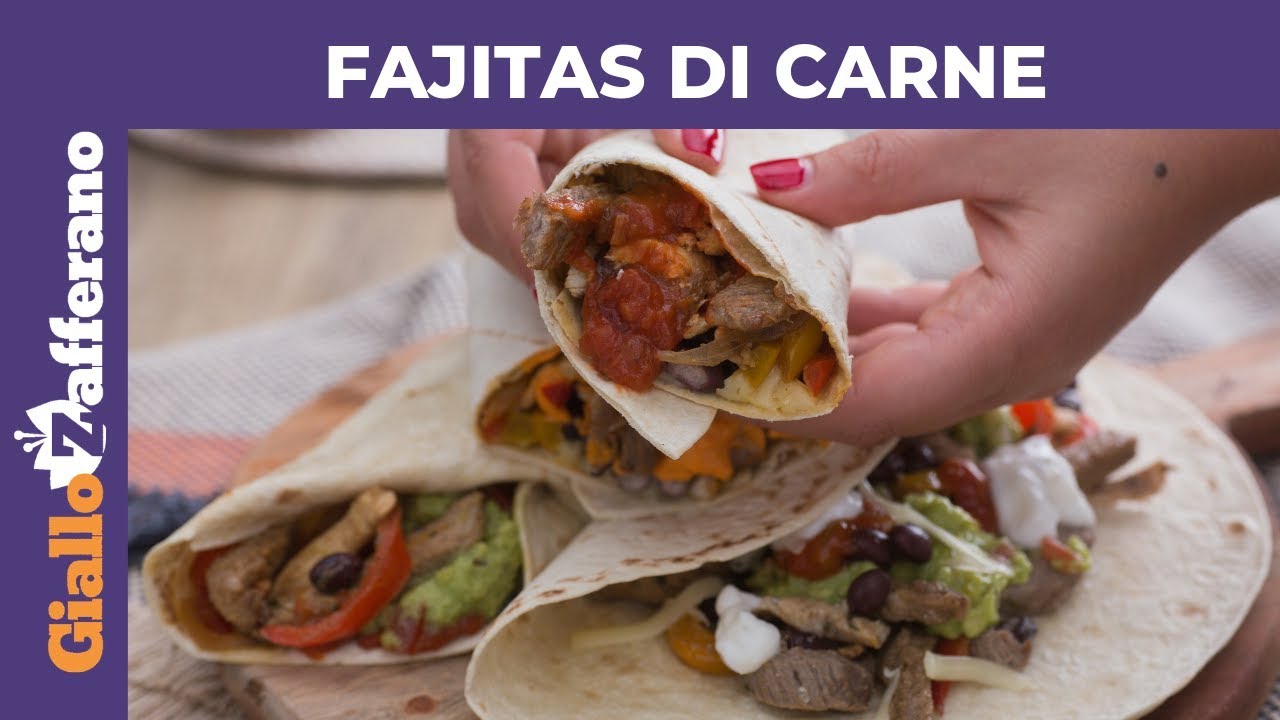 FAJITAS DI POLLO E MANZO: Ricetta originale