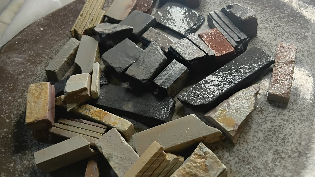Slate items mix broken🫠💥 small wet cleaning 