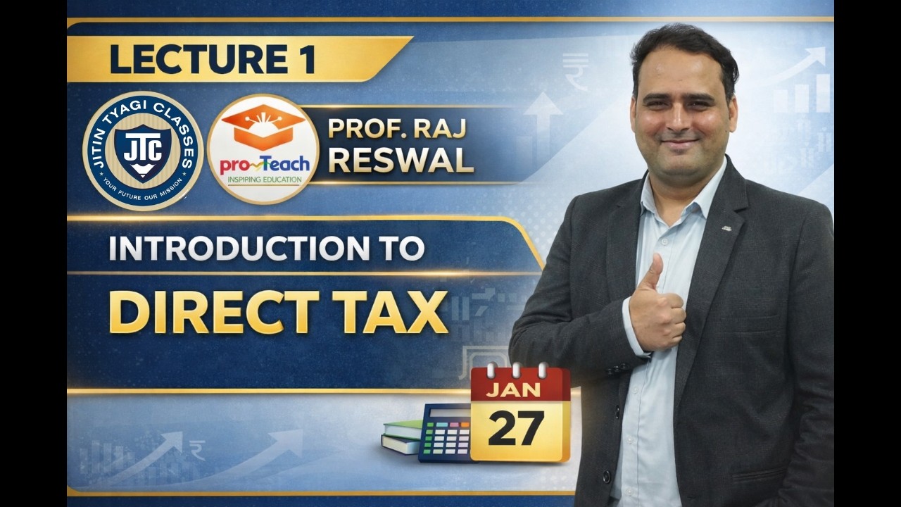 DEMO LECTURE 1 INTRODUCTION TO TAX CA INTER JAN 27