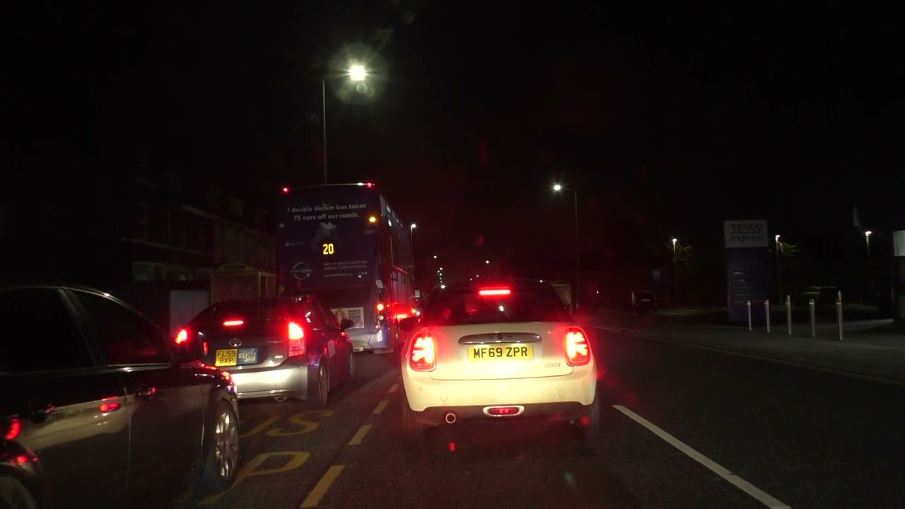 Driving On Orrell Lane, Wembley Gardens, Walton Vale & Longmoor Lane, Liverpool, England