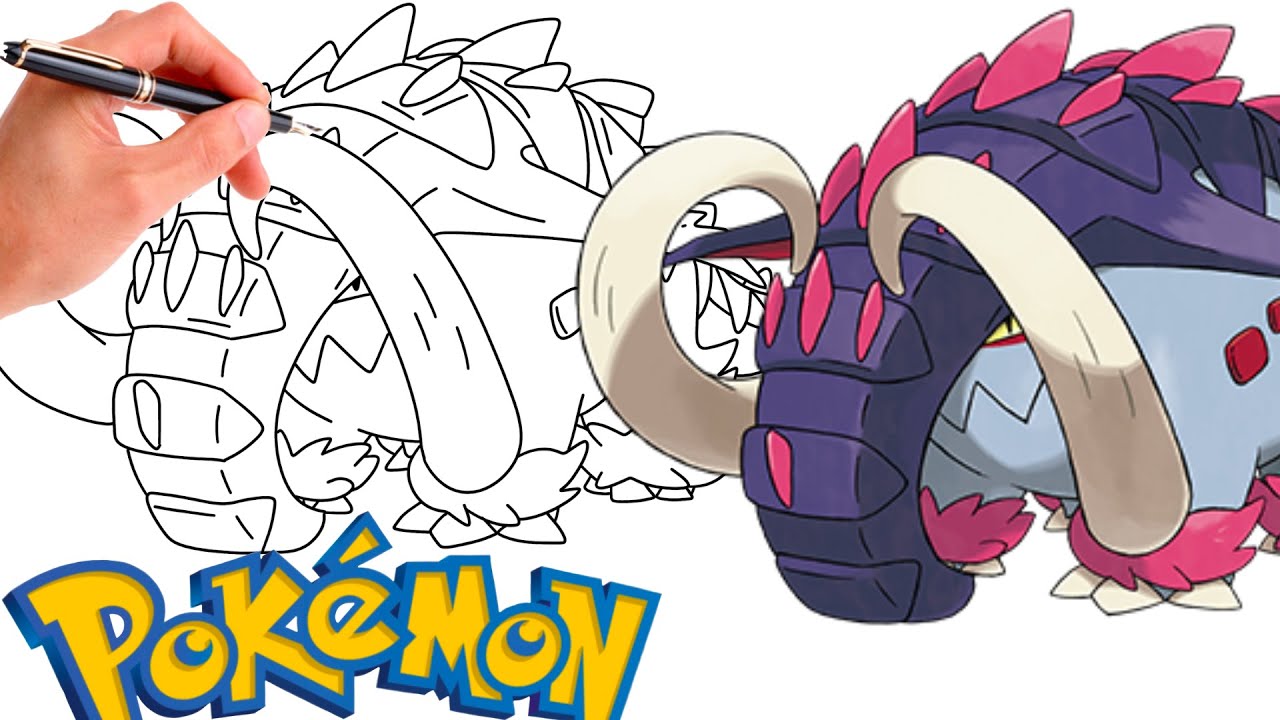 How To Draw GREAT TUSK POKEMON 