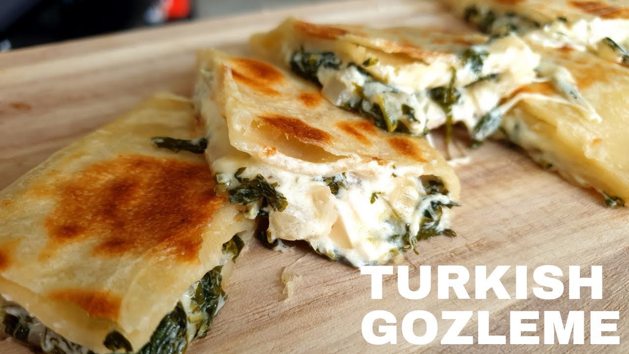Turkish Gozleme || Spinach & Cheese Gozleme || Veg Foodista