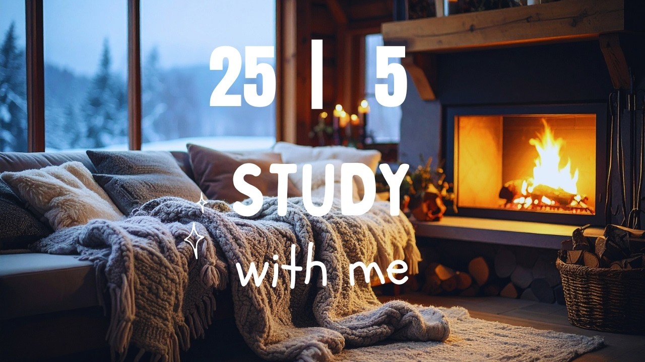 25/5 Pomodoro Timer | 3 x 25 min | Focus |Study | Reflection | Productivity #50