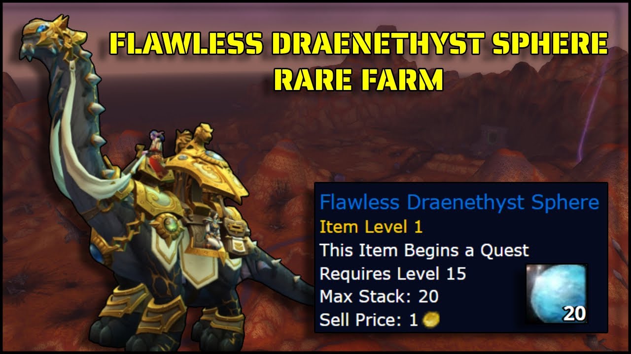 Blasted Lands Gold Farm : Flawless Draenethyst Sphere | WoW: The War Within