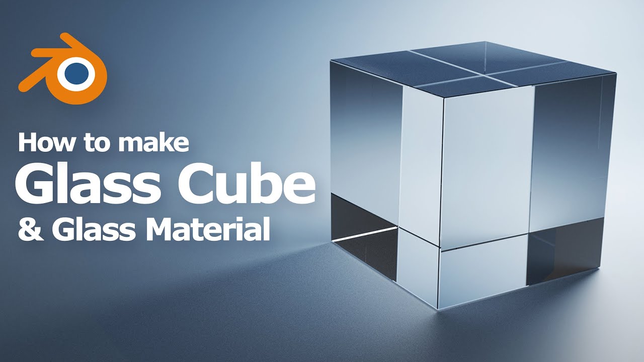 How to make Blender glass cube with transparent glass material using Principled BSDF node