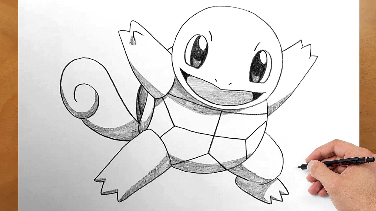 How to Draw Squirtle Full Body | Pokémon Drawing Guide