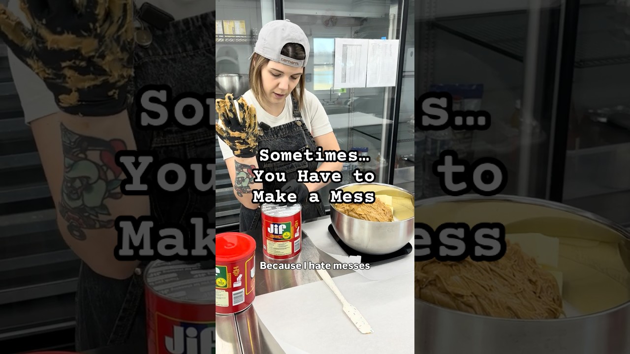 How much peanut butter would you get on yourself?