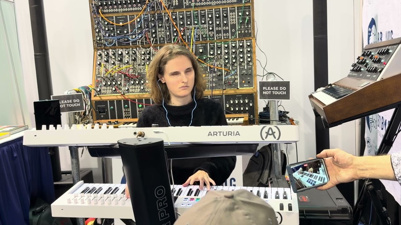 MOOG at #NAMM, Rachel flowers ELP TRILOGY fantastic Keith Emerson SYNTHESIZER