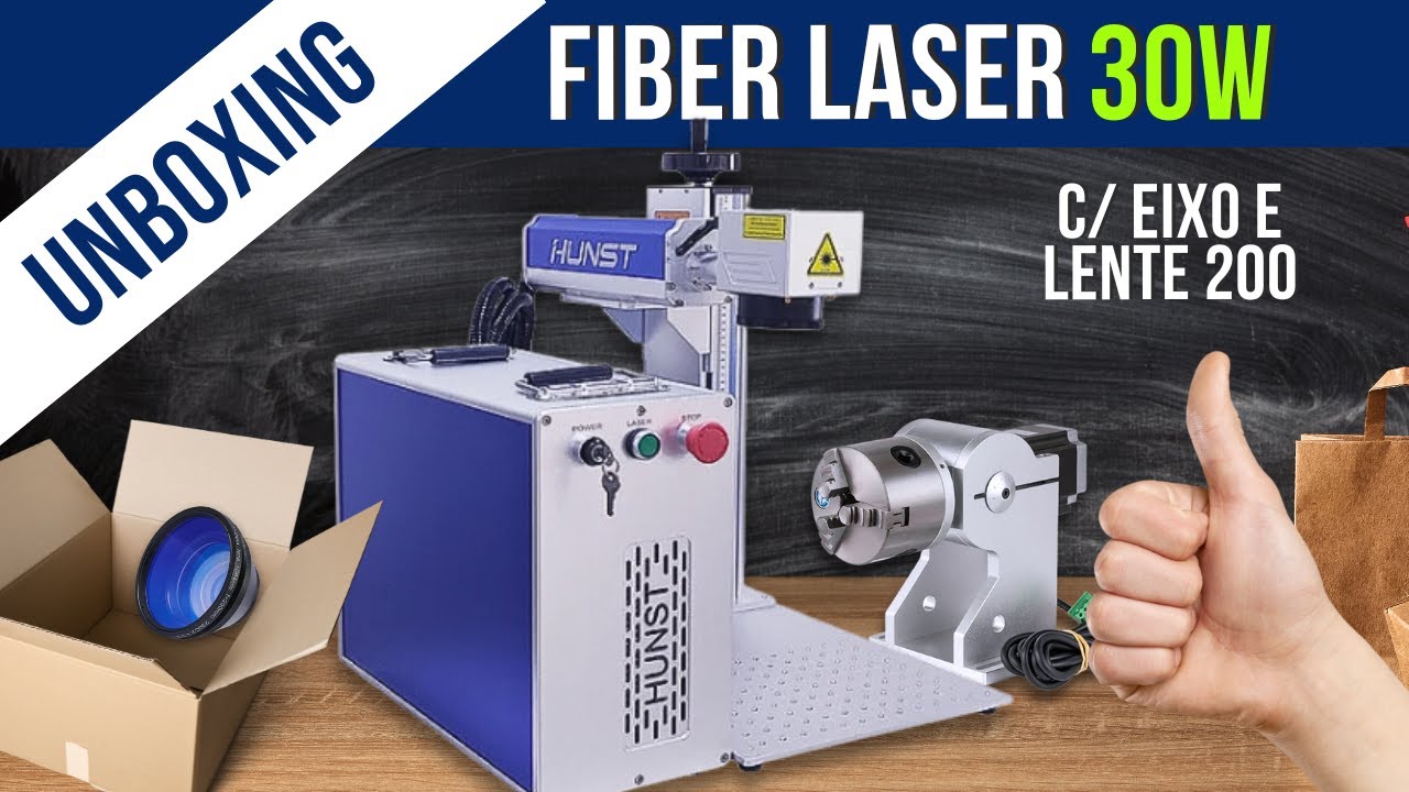 Review Máquina Gravação Laser Fibra 30w de mesa