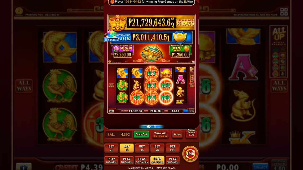 Prancing Pigs - Php136 Bets Saved the Day #CasinoPlus #slotmachine