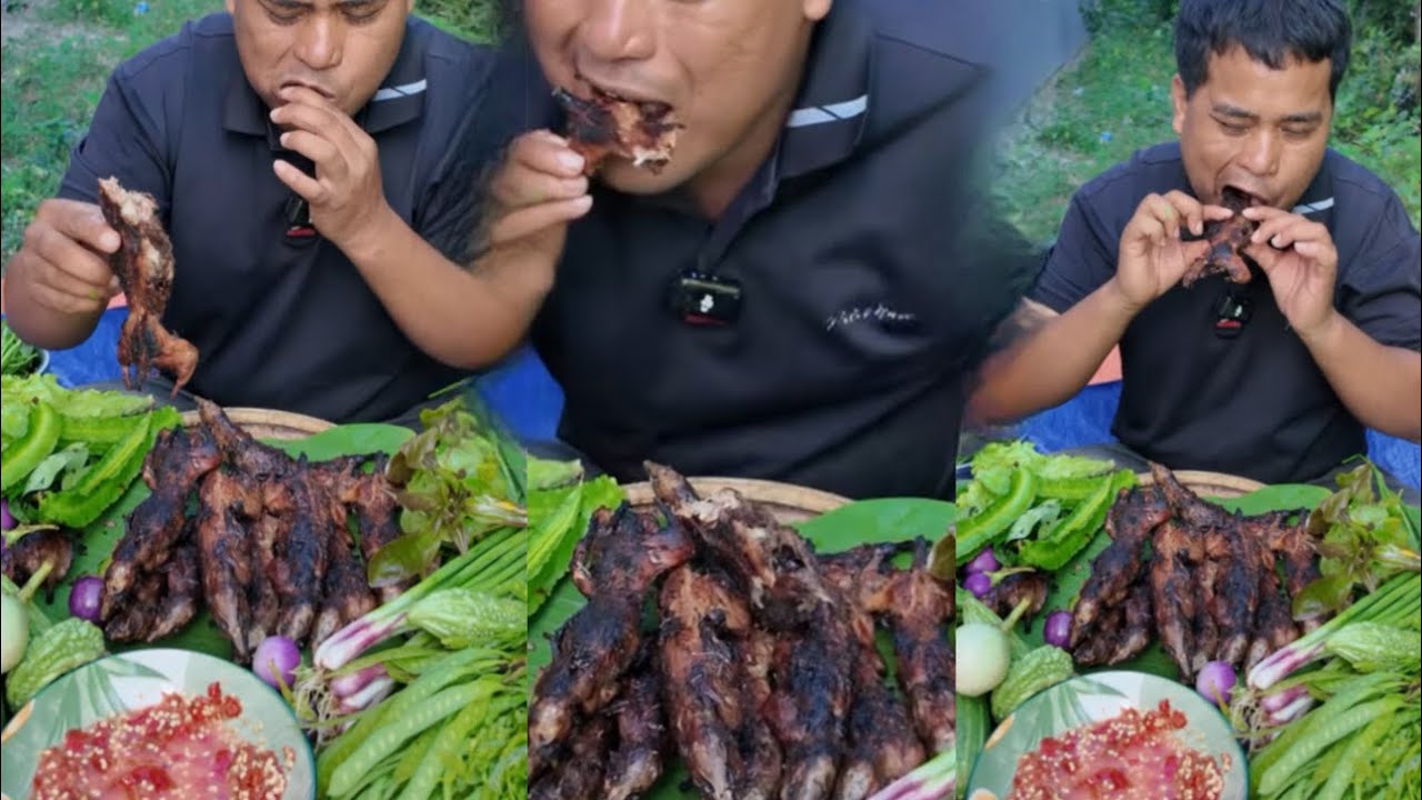 Chuộc đồng nướng chấm muối ớt giòn béo ngậy luôn