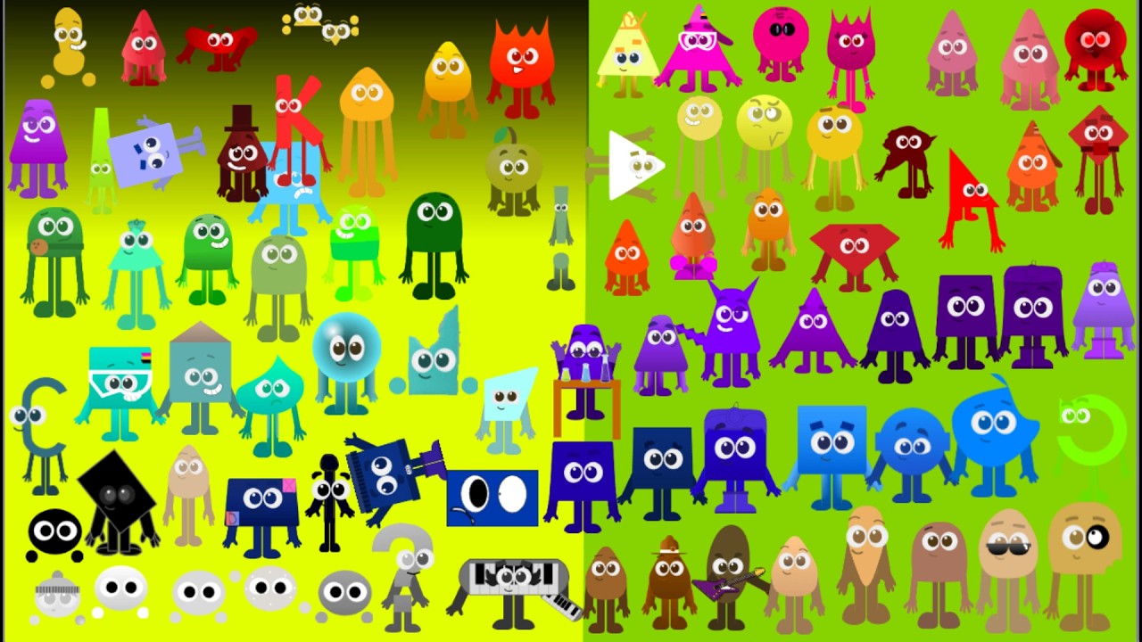 Colourblocks Bands Merged  in Colourland @-VTLC-