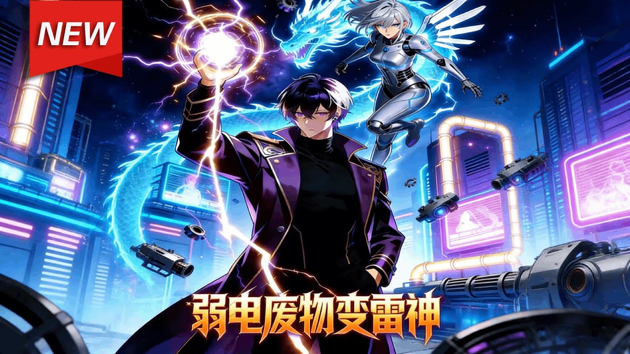 MULTISUB📢新番上线《弱电废物变雷神》第1~60集丨凶兽肆虐，穿越者许凌霆觉醒E级弱电异能，幸得深蓝系统降临，直接跃升为S级紫霄神雷，一声“深蓝，给我加点”，毁天灭地！#破晓动漫社