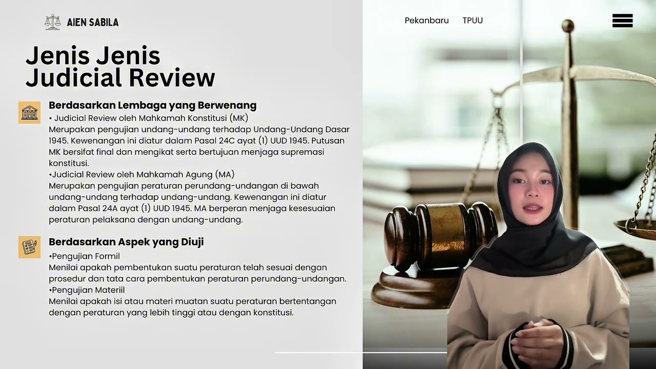 Teknik pembuatan undang-undang, (JUDICIAL REVIEW)