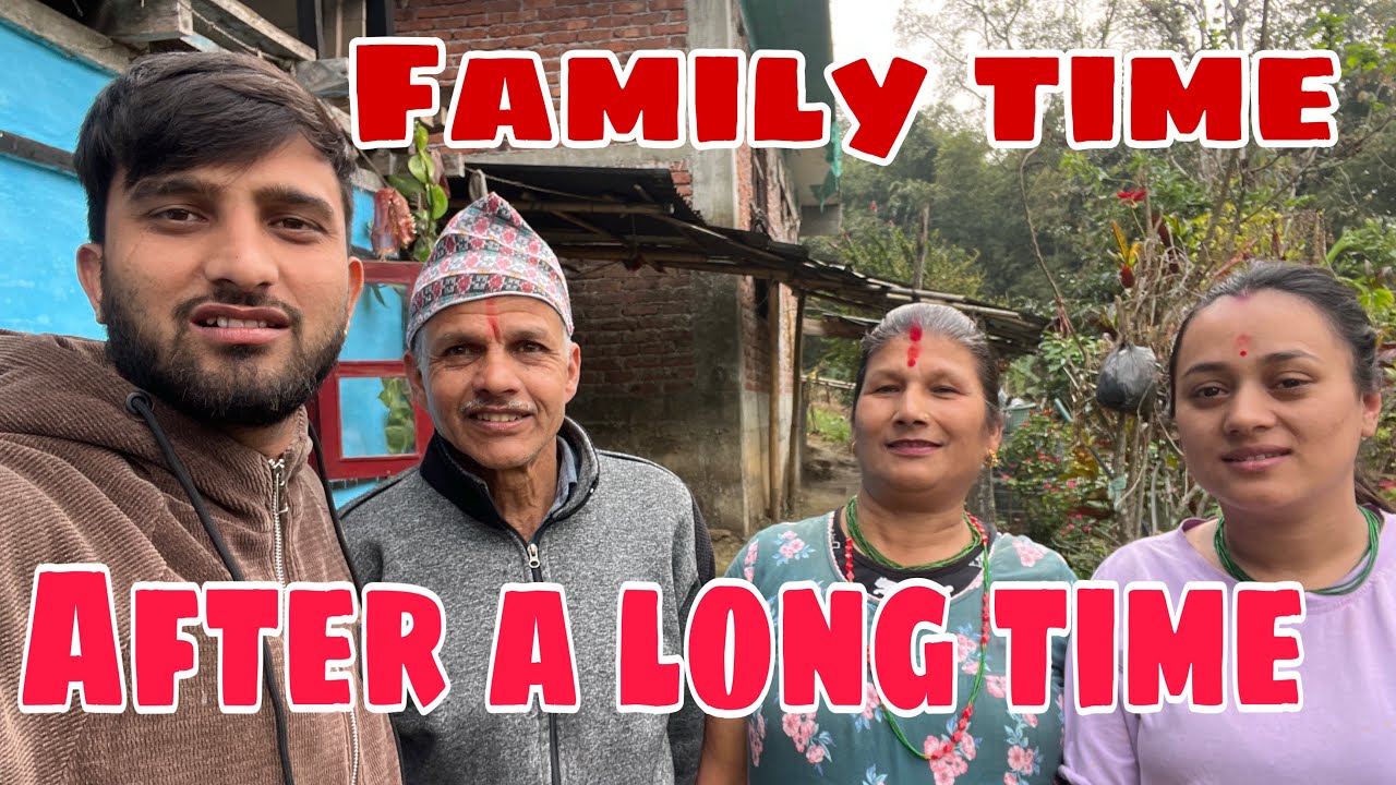 After A Long Time finally family sanga Bhet Ghat @PuranPokhrel