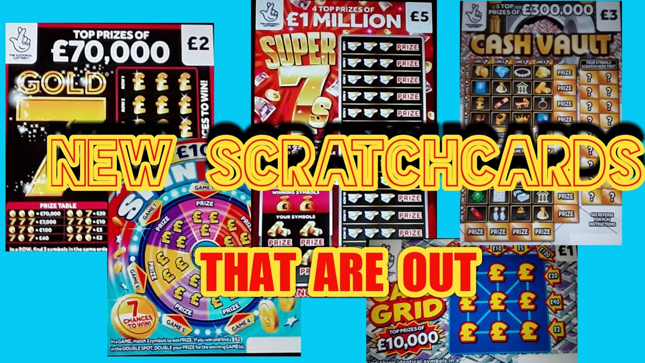 WOW!  NEW SCRATCHCARDS  OUT NOW..NEW"SUPER 7s".."SPIN £100".."CASH GRID"."CASH VAULT".."GOLD 7s"...