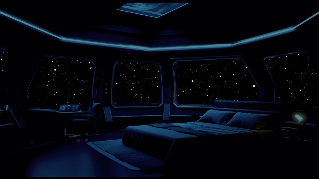 Silent Galaxy Soundscape With Subtle Cosmic Motion For Sleep And Calm