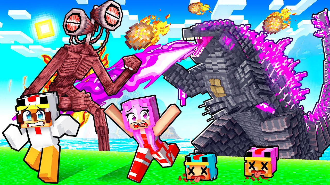 GODZILLA vs SIREN HEAD sur Minecraft !